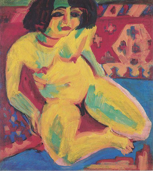 Ernst Ludwig Kirchner Frauenakt (Dodo) oil painting picture